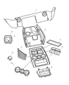 Dodge Ram 2500 Center Console Base Diagram - 1BP561J8AB