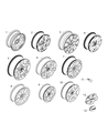 Jeep Renegade Wheel Stud Diagram - 68296586AA