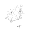 2002 Chrysler Sebring Seat Belt Diagram - TD821BPAB
