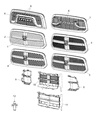 Ram Grille Diagram - 6NM18SZ7AA