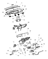 Chrysler Voyager Glove Box Diagram - 5RL34PD2AJ