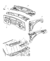 Jeep Grand Cherokee Dash Panels Diagram - 55394100AF