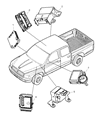 Dodge Dakota ABS Control Module Diagram - 5018877AD