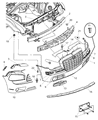 Chrysler Front Cross-Member Diagram - 4805843AJ