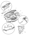 2008 Chrysler Pacifica Lift Support Diagram - 5054088AI