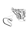 2004 Chrysler Sebring Drive Belt Diagram - 4892747AA