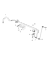 Chrysler Voyager Sway Bar Link Diagram - 68313384AA