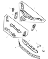 Chrysler Radiator Support Diagram - 5099440AA