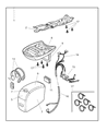 Dodge Caravan Dome Light Diagram - 5072871AA