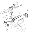 Dodge Journey Center Console Base Diagram - 1UQ30GT5AA