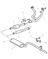 2001 Jeep Grand Cherokee Muffler Diagram - 52101095AB