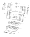 2021 Chrysler 300 Seat Cover Diagram - 6XM82ND2AA
