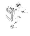 2008 Dodge Nitro Headlight Diagram - 55157224AB