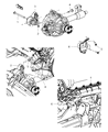 Chrysler Aspen Engine Mount Diagram - 52021709AB