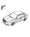 2013 Chrysler 200 Yaw Sensor Diagram - 56038983AA