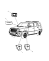 2008 Jeep Compass Air Bag Diagram - 5108037AA