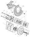 Dodge Intrepid Brake Pad Diagram - 5080896AB