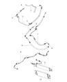 Dodge Challenger Power Steering Hose Diagram - 68078363AJ