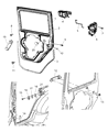 Jeep Door Latch Assembly Diagram - 4589049AD