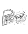 2010 Jeep Commander Door Handle Diagram - 1PF07XDVAA