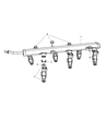 Chrysler Fuel Injector Diagram - RL861667AA
