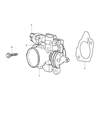 2002 Chrysler Voyager Throttle Body Gasket Diagram - 4300071AD