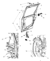2020 Dodge Grand Caravan Door Hinge Diagram - 5020672AG