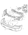2006 Dodge Dakota Bumper Diagram - 5JL36CD7AF