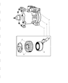 Dodge Ram 2500 A/C Compressor Diagram - 2AMA6444AA