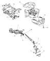 Chrysler PT Cruiser Steering Column Cover Diagram - ZT38BDAAA