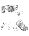 Ram Automatic Transmission Shift Levers Diagram - 68171966AD