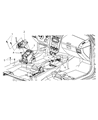 Jeep Compass Automatic Transmission Shifter Diagram - 5106040AB