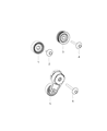 Ram C/V A/C Idler Pulley Diagram - 4627509AA