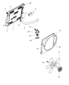 Dodge Durango Cooling Fan Assembly Diagram - 52028916AB