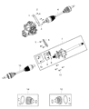 Dodge Magnum CV Boot Diagram - 5142215AA