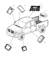 2007 Dodge Ram 3500 Transmitter Diagram - 5026220AE