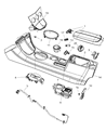 Chrysler Center Console Base Diagram - 1GM671D1AA