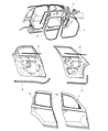 Chrysler PT Cruiser Door Seal Diagram - TM62WL8AB