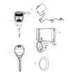 2016 Jeep Wrangler Transmitter Diagram - 68001702AC