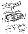 Chrysler Sebring Glove Box Diagram - 1AE16XT1AC