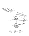 Chrysler Crossfire Wiper Blade Diagram - 5189812AA