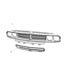 2008 Dodge Challenger Grille Diagram - 68043389AA