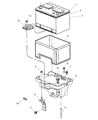 Chrysler Battery Tray Diagram - 4719682AC