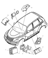 Chrysler PT Cruiser Air Bag Control Module Diagram - 4671776AD