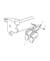 2004 Dodge Viper Horn Diagram - 4760943AE