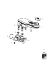 2017 Dodge Journey Brake Master Cylinder Diagram - 68155423AB