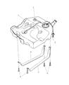 2004 Chrysler Sebring Fuel Tank Strap Diagram - 4578233AA