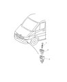 2003 Dodge Sprinter 3500 Ambient Temperature Sensor Diagram - 5103563AA