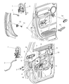 Dodge Door Lock Actuator Diagram - 55276795AC