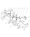 1999 Dodge Ram 3500 Brake Line Diagram - V1129575AA